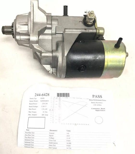NAPA Remanufactured Starter 2446428 Open Box Dodge Ram Pickup 12V