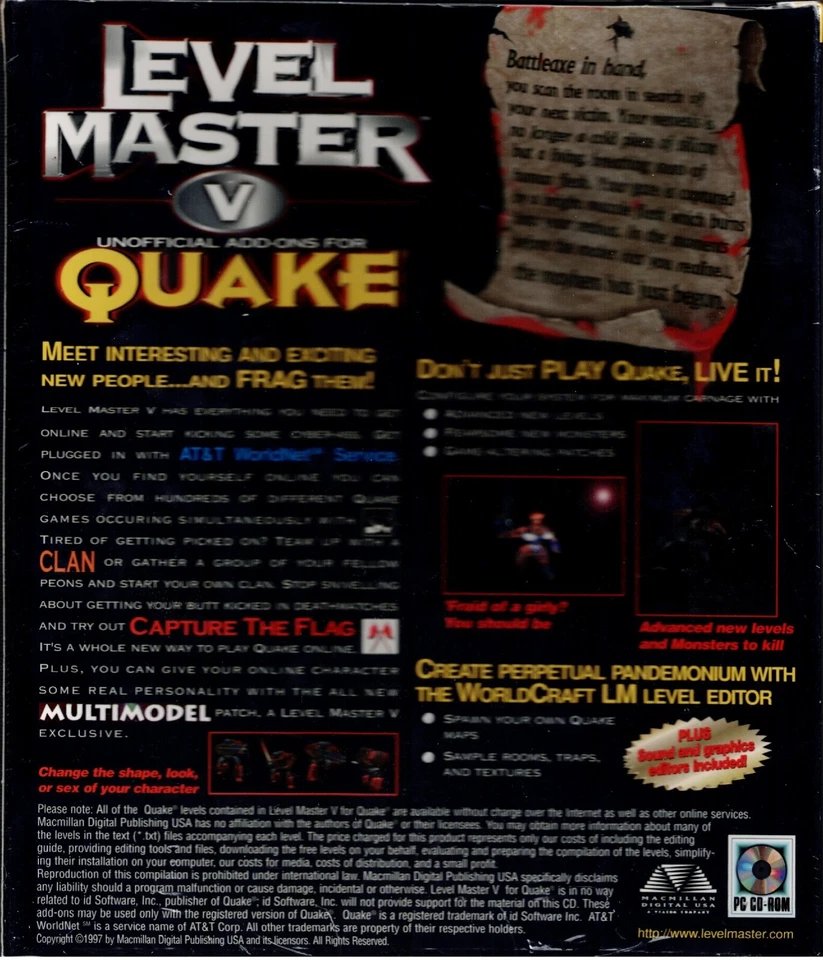 Level Master V Unofficial Add-Ons for Quake Pc New Big Box 500 Quake Add Ons - Image 2 of 4