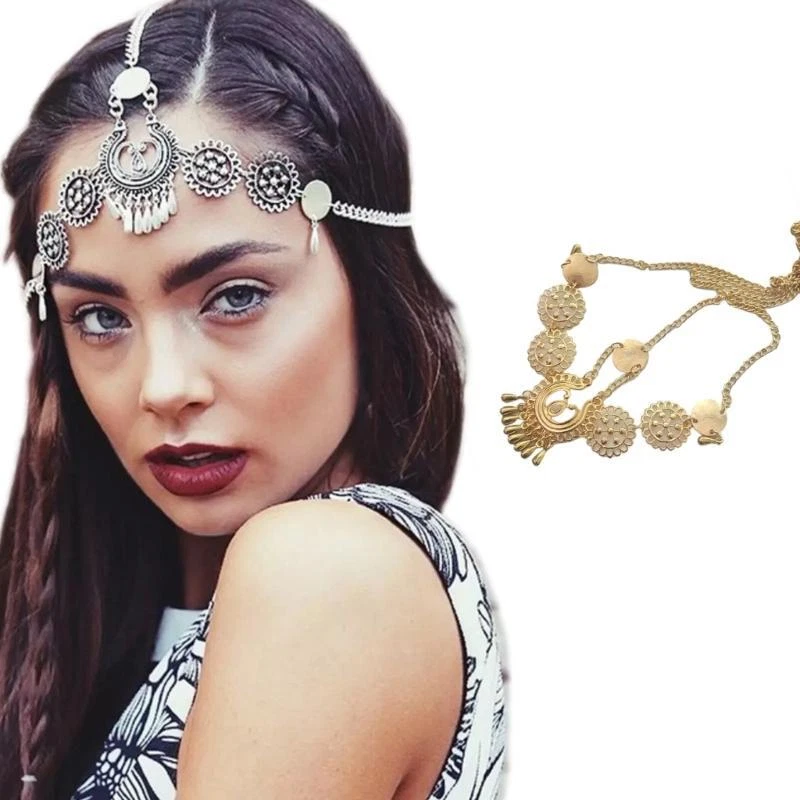 Bohemian best sale hair jewelry