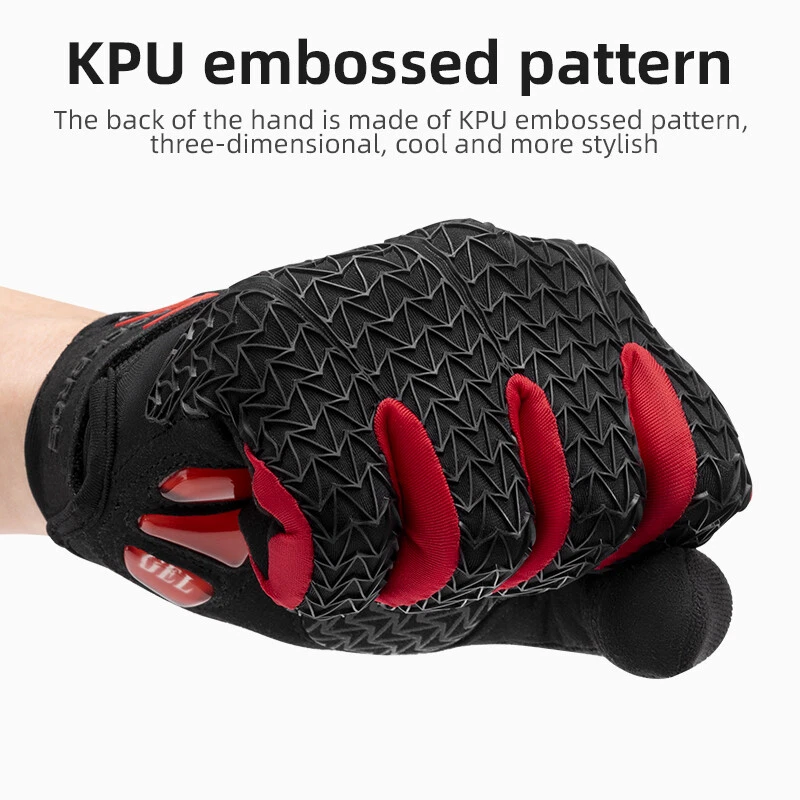 ROCKBROS Cycling Gloves Thermal Shockproof Silicone Gel Bike Gloves Touch Screen - image 4 of 4