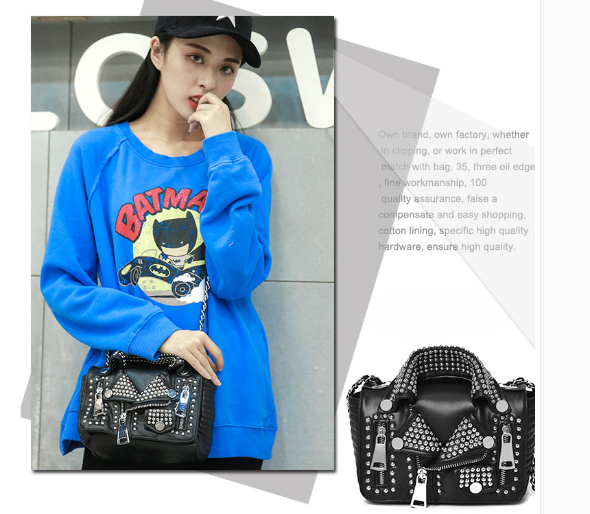 Rivet Chain Small Crossbody Bags For Women 2020 Shoulder Messenger Bag Lady Luxury Handbags