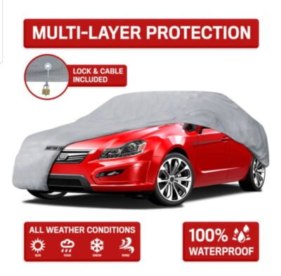 Motor Trend 4-Layer 4-Season Waterproof Outdoor UV Protection for Heavy Duty Use