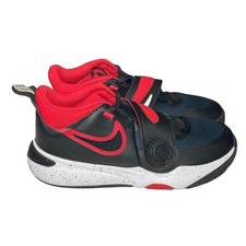 Nike Boys Team Hustle D11 RED Basketball Shoes Sneakers DV8994-003 Sz 3Y