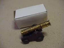 1980s Mini-Cannon, metal , cast iron base, Taiwan