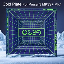 Für Prusa i3 MK3 MK3S + MK4 Heizbett Kaltfeder Stahlblech Platte Drucker Teile