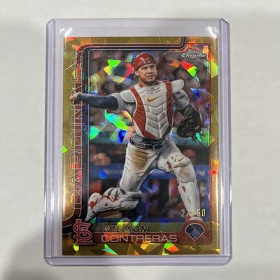 2025 Topps Chrome Sapphire Willson Contreras Gold Refractor /50 