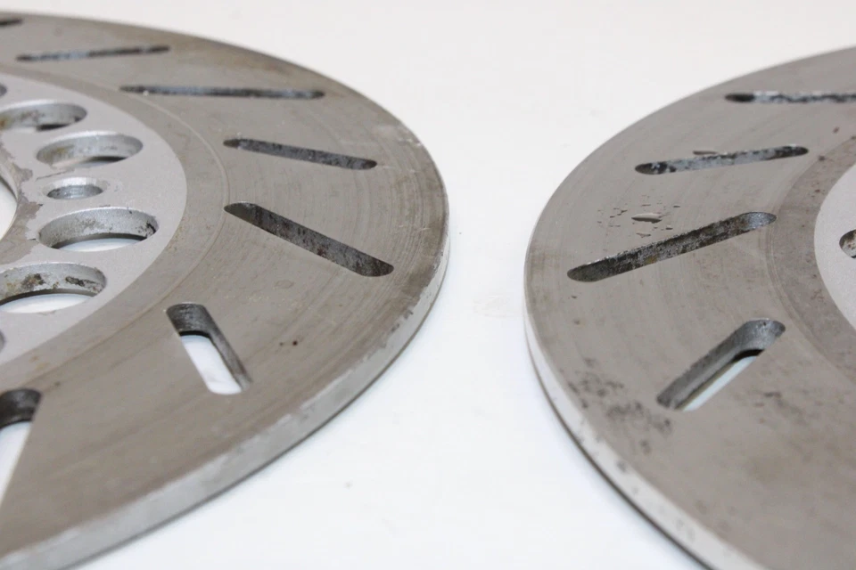 90-95 YAMAHA VIRAGO 750 XV750 OEM ROTORES FRENO DELANTERO IZQUIERDO DERECHO DISCOS Foto 3 de 4