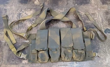 Blackhawk Chest Rig for AK47 Magzines Coyote Tan with Custom Green Paintjob