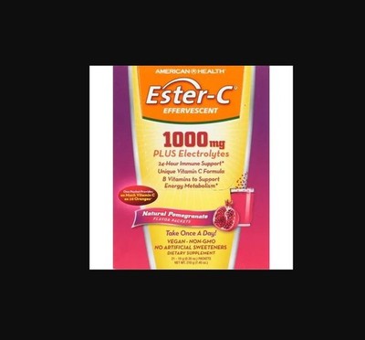 Solgar Ester-C 1000 mg Effervescent Powder Packet - Pomegranate