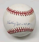 Billy Herman Signed Autographed Official National League Baseball PSA DNA COA