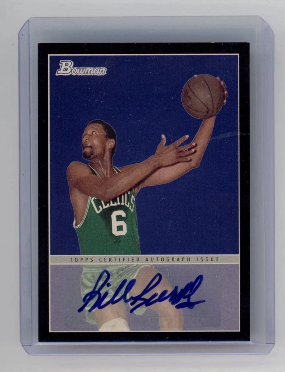 その他 topps bowman Bill Russell auto card Topps Bill Russell Basketball Autographed Sports Trading Cards
