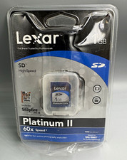 Lexar Platinum II SD 1GB 60x High-Speed Memory Card MPN 911075-1GD