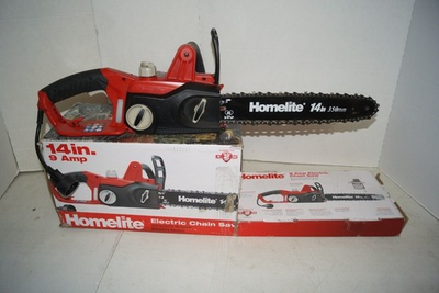 #ad Homelite UT43104 14quot; 9 Amp Electric Chainsaw U4 $49.99