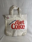 Vintage Diet Coke Coca Cola Tote Bag With Pinback Button Promo Gift Deadstock