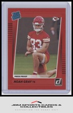 2021 Donruss #309 Noah Gray Press Proof Red Rated Rookie