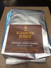 Scharffen Berger Natural Unsweetened Cocoa Powder 2Kg (4.4) Baking Chocolate 