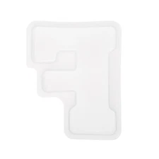 Silicone Resin Letter Mould 3D Mould for Epoxy Resin Art Large F 5inch White