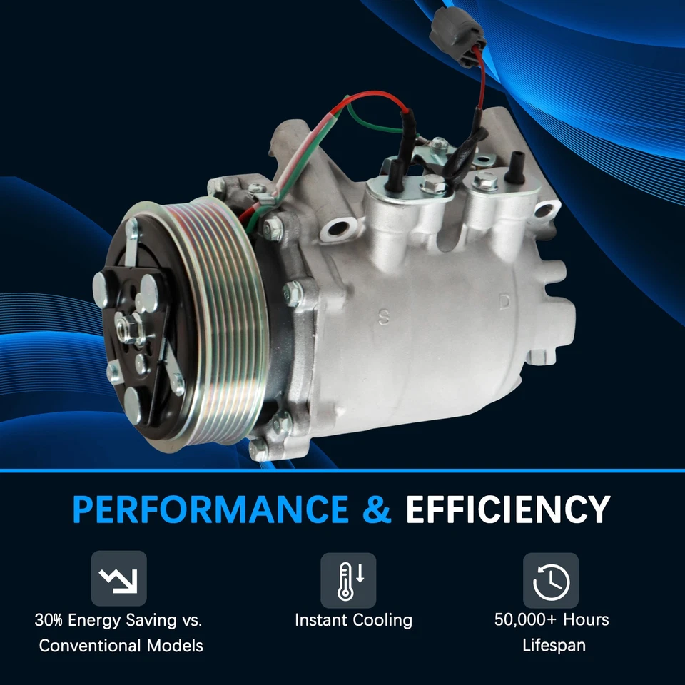 AC Air Compressor For 2004 2005 2006 2007 2008 Acura TSX CO 10849T 3016770 - Image 4 of 4