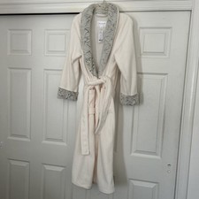 Carole Hochman Women's Long Plush Wrap Robe with Patch Pockets Size Medium