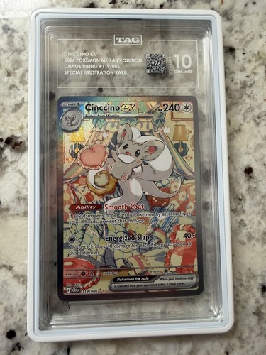 Cinccino ex graded TAG 10 for sale on eBay
