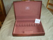 AMC TARNISH PROOF STERLING SILVER SILVERWARE FLATWARE WOOD STORAGE BOX CHEST 206