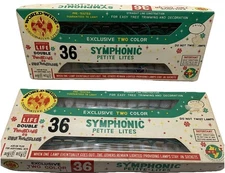 Vtg World-Wide Decorative Lites Symphonic Petite Lites 36 | Boxed | Twinkle RARE