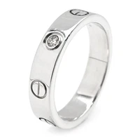 Cartier Love Ring Small Model 1 Diamond K18 White Gold B4050500 US 4.5