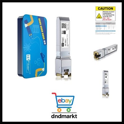 10Gb SFP+ RJ45 Transceiver, 10GBase-T Modul, Marvell 113C-Chip, 10G/5G/2.5G/1...
