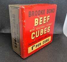Brooke Bond Beef and Vegetable Extract Cubes Tin Vintage Tins circa 1930s