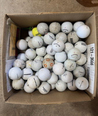 Mixed Brands Recycled Golf Balls Mixed Lot Bulk - White & Yellow
