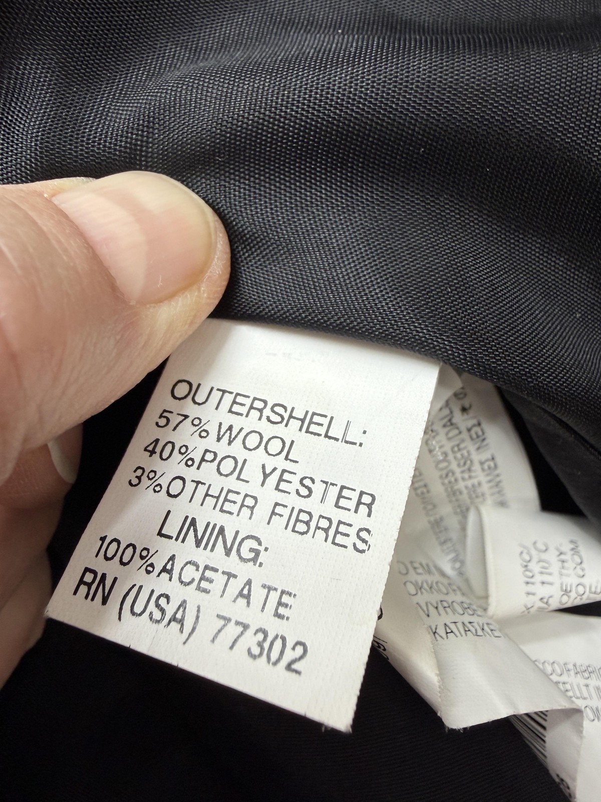 Zara Basic Jacket Womens Small Gray Wool Blend As… - image 6