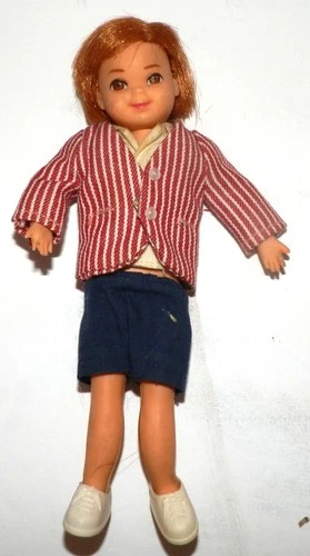6” Vintage Mattel Tutti's Twin Todd Doll 1967-1968 Sundae Treat Outfit