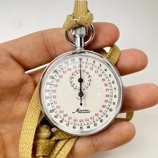 Minerva Stop Watch/Military 30 sec Pocket Watch Vintage