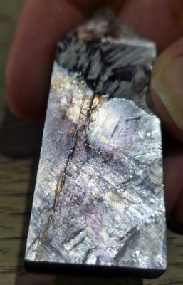 Lila Glimmer Edelstein Lepidolith Kristall Turmspitze 23g