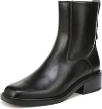 Franco Sarto Women's Gracely Ankle Boot Black Leather 7M