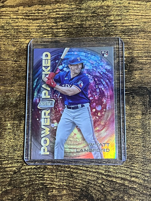 Wyatt Langford 2024 Topps Stadium Club Power Packed Insert #PP-29 Texas Rangers