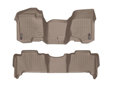 WeatherTech 440042 Tappetini Auto In Gomma Per Chevrolet Tahoe E GMC Yukon (2007-2014), 2° Fila, Nero