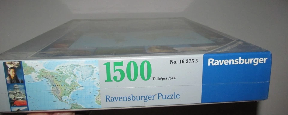 Ravensburger No. 163755 “The Earth-Map & Satellite Photo” 1500 PC Puzzle NEW - Image 3 of 4
