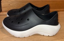 Crocs Classic Sneaker Youth Size 3 Black Chunky Slip on Shoes Shoe Girls Boys J