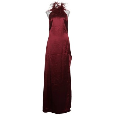 Nova Luxe, Abendkleid, Größe: M, Rot, Elasthan/Straußenfeder/Polyester #U83