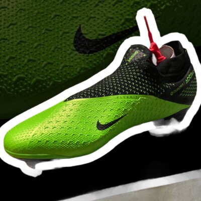 Nike Phantom ACC VSN 2 Elite DF FG Sz 12 Green Black Soccer