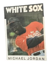 Michael Jordan Chicago White Sox NBA Player MLB Major League Baseball Card