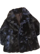 60% OFF! Beautiful Betty Rose Faux Fur Ladies Coat Medium Button Front New