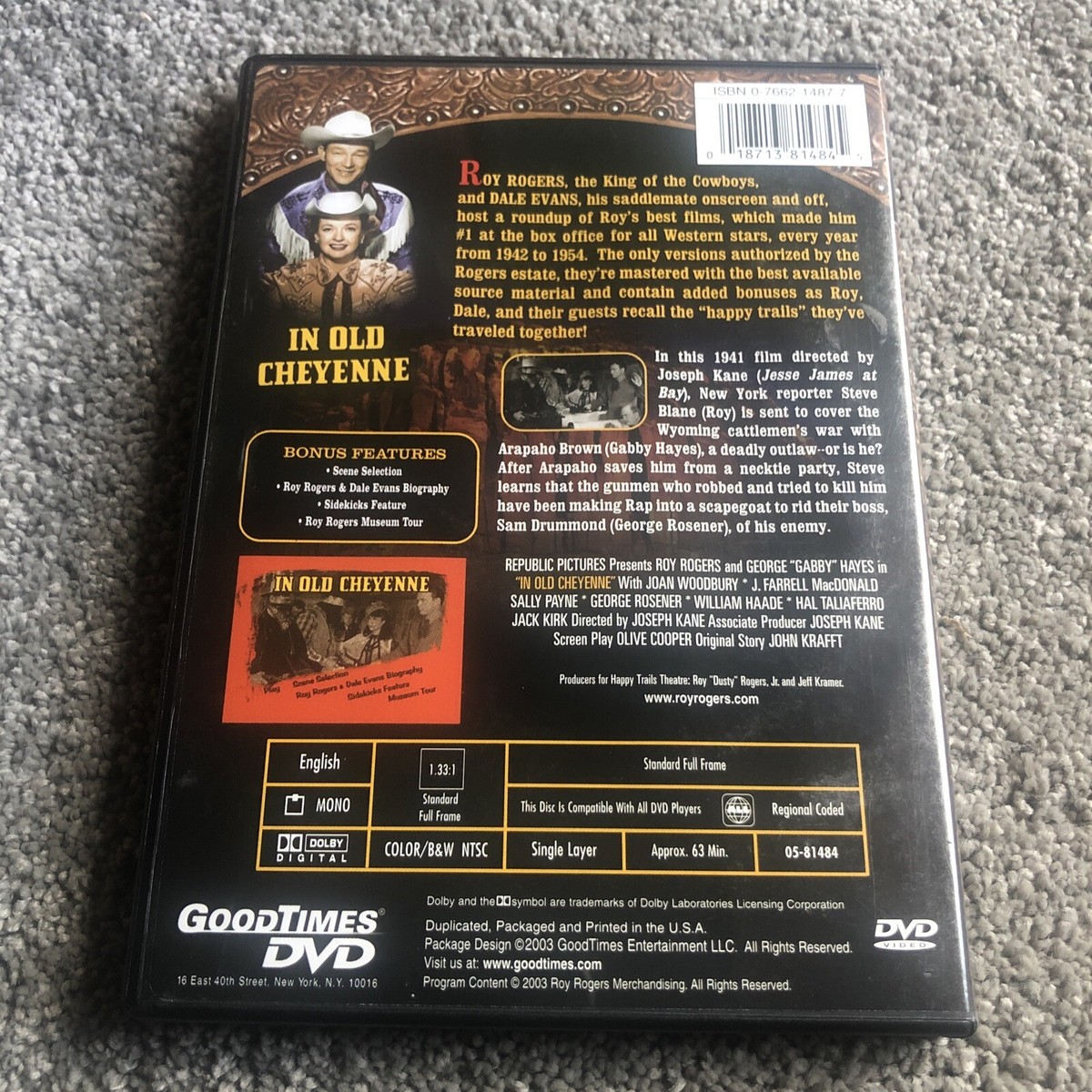 In Old Cheyenne DVD Joseph Kane(DIR) 1941 18713814845| eBay