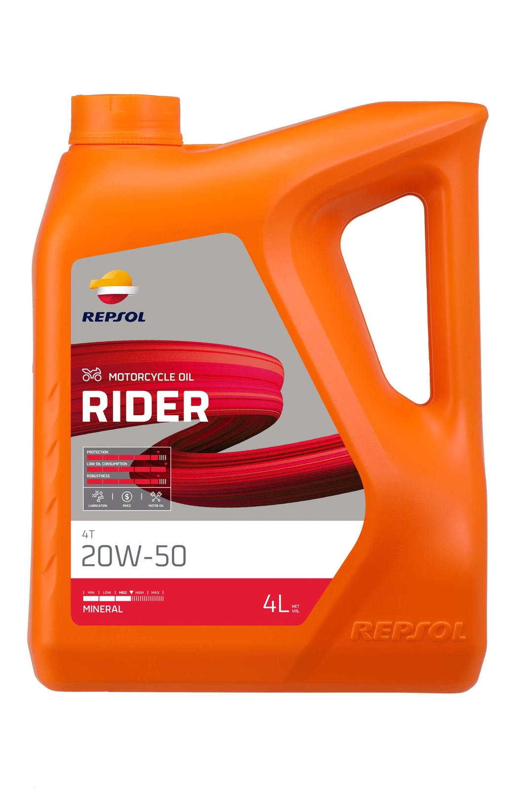 Caraffa Repsol Rider 4t 20w-50 4l Moto Motore Ricambi Ciclomotore Accessori