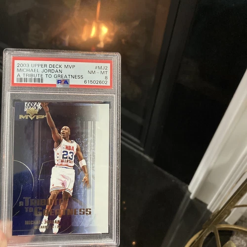 Jordan 2003 MVP Tribute to Greatness MJ2 Scarce! Only 27 graded total! PSA 8