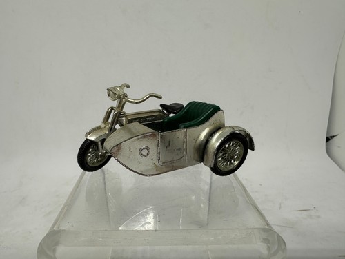 Vintage Lesney Matchbox 1914 Sunbeam Motorcycle With Dark Green Sidecar Seats - Picture 2 of 6