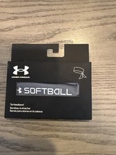 Under Armour Womens Softball Tie Headband OS Pitch Gray/Halo Gray NWT