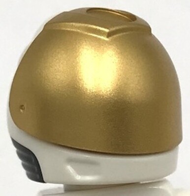 Lego New Metallic Gold Minifigure Visor Large w/ Trapezoid Area on