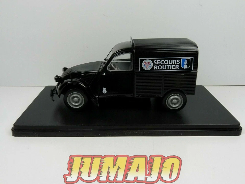 TES5 Voiture 1/24 Hachette Test GENDARMERIE : 2CV AU SR 1953 Secours Routier - Photo 2/4